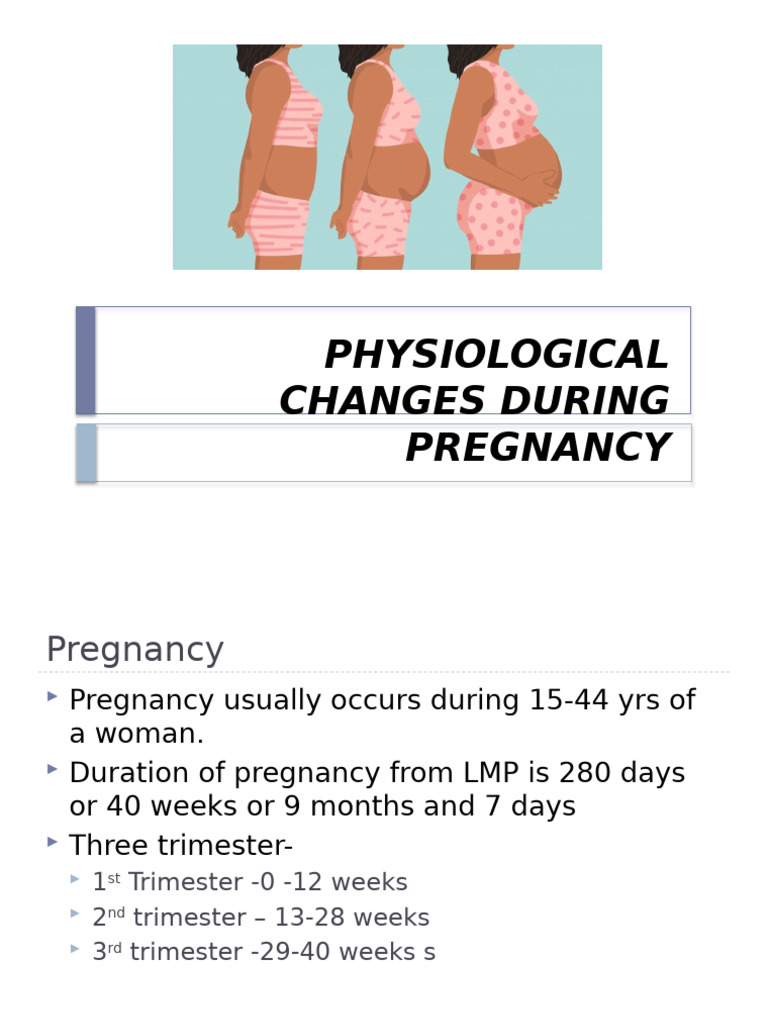 Physiological Changes in Pregnancy | PDF | Pregnancy | Blood
