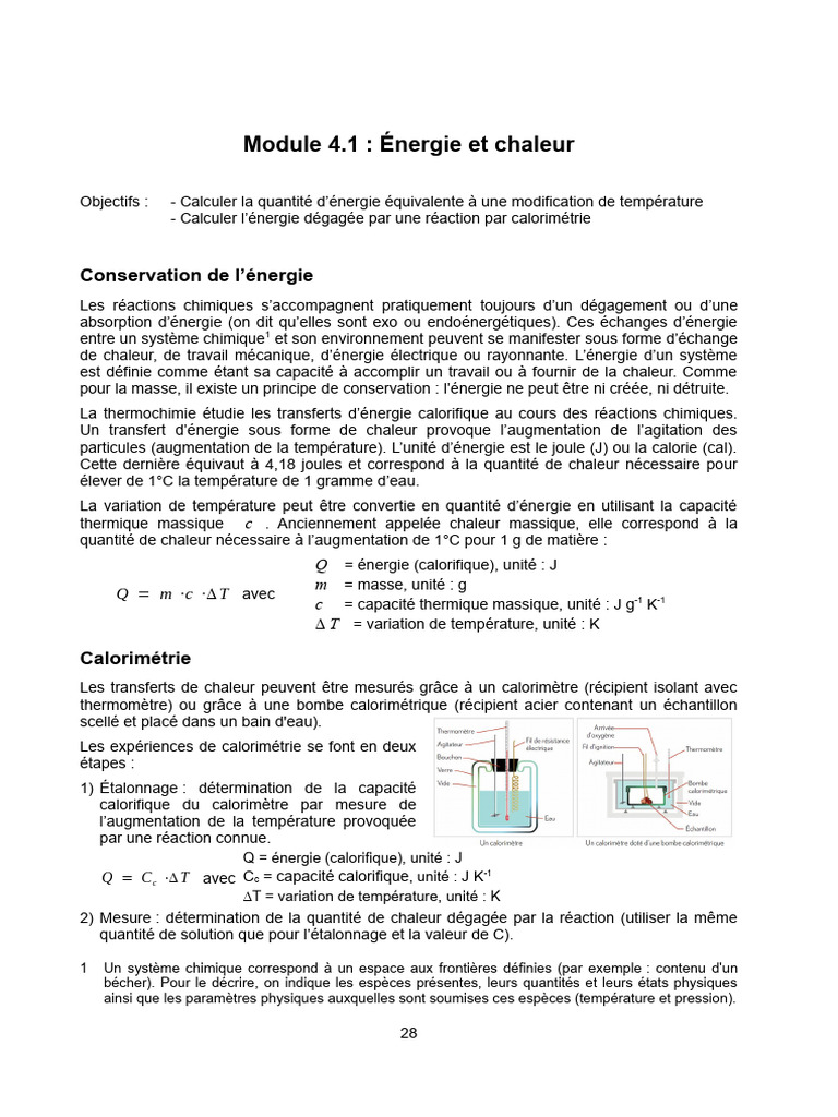 Thermo | PDF | Enthalpie de changement d'état | Chaleur
