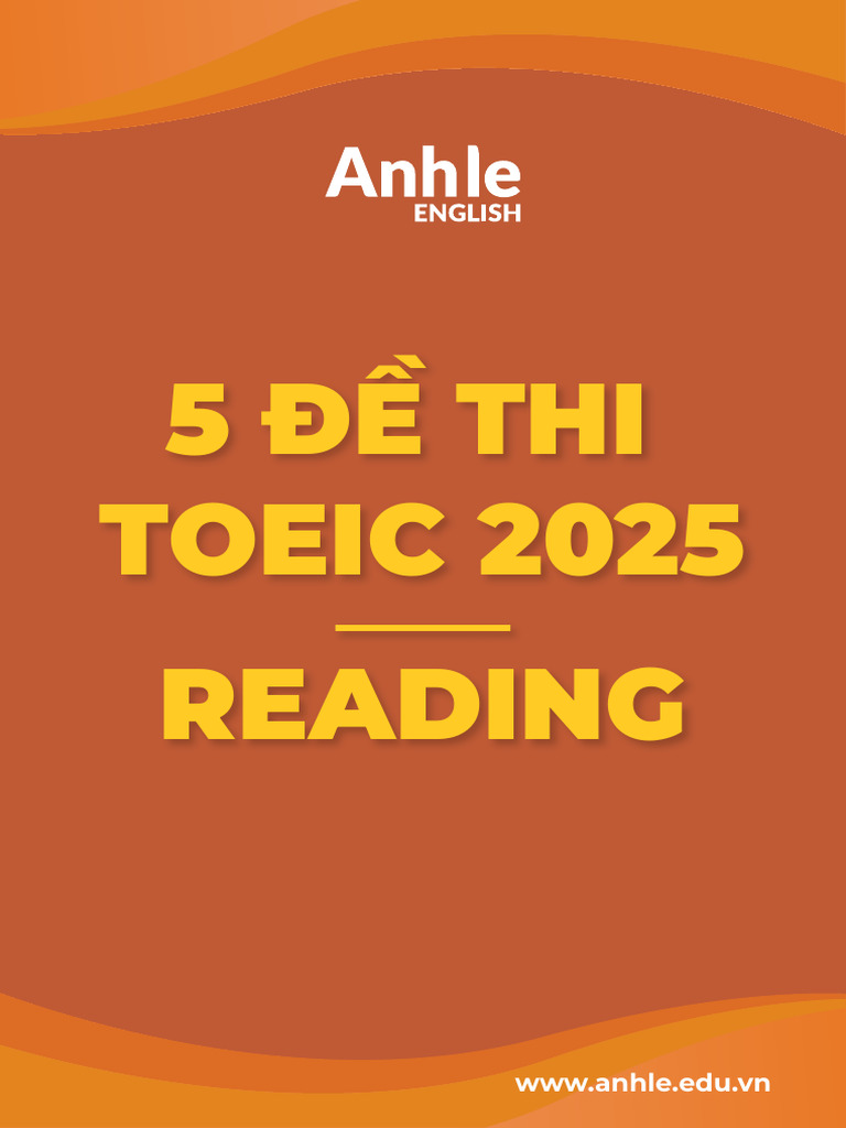 5 Đề Thi Toeic 2025 Reading PDF — free download