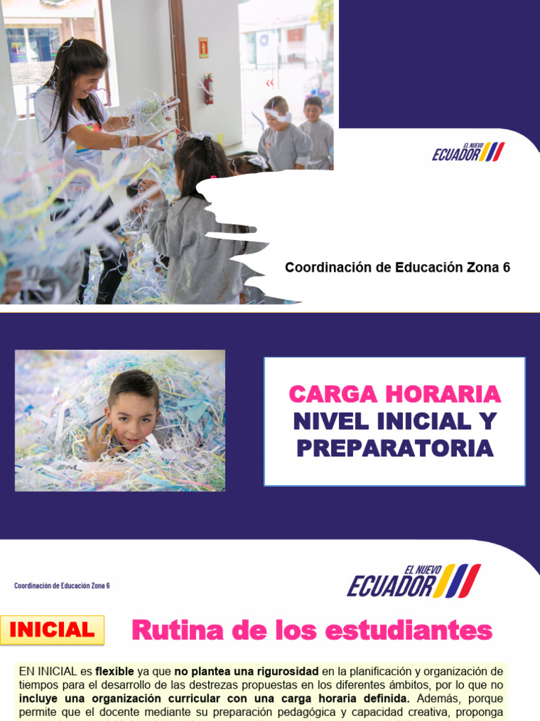 Carga Horaria y Ámbitos de Preparatoria | PDF | Evaluación | Plan de ...