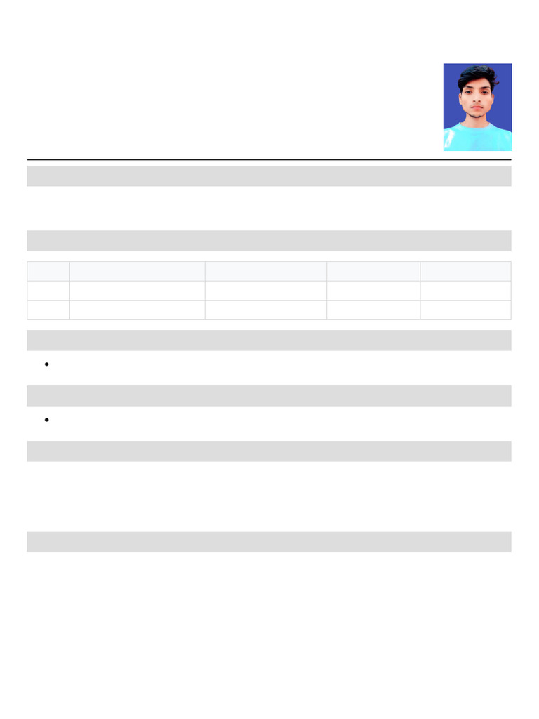 Resume of Deepak Kumar - Fresher | PDF