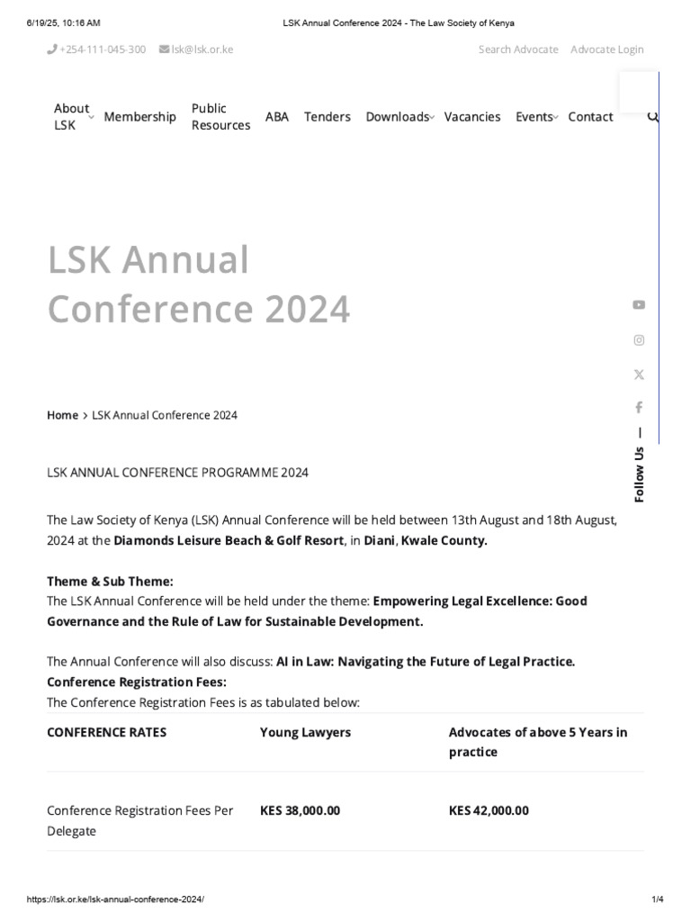 LSK Annual Conference 2024 Details | PDF