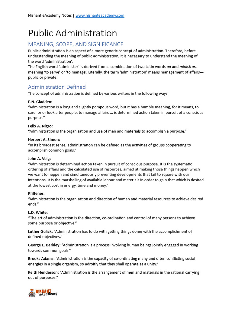 Understanding Public Administration Concepts | PDF | Policy