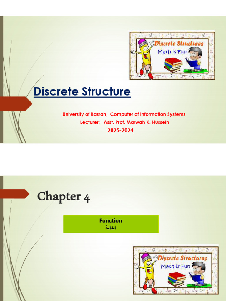 Discrete Structure: University of Basrah, Computer of Information ...