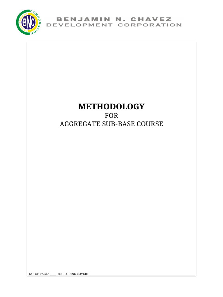 Methodology for Aggregate Subbase Course | PDF | Construction Aggregate