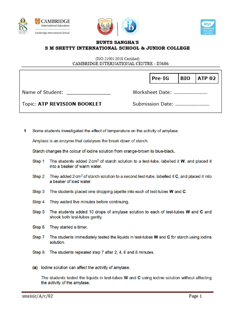 Atp Revision 02 - QP - Pre-Ig | PDF