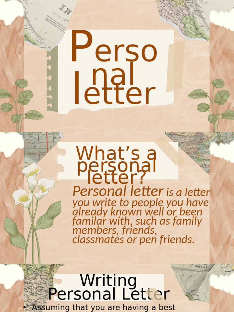 How to Write a Personal Letter | PDF
