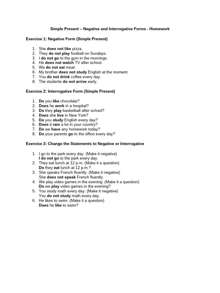 Simple Present | PDF