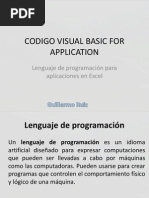 Codigo Visual Basic for Application