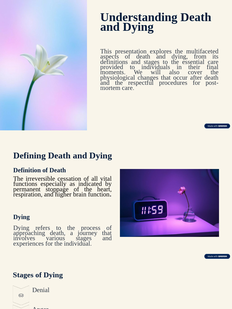 Care of Death and Dying - 3 | PDF | Death