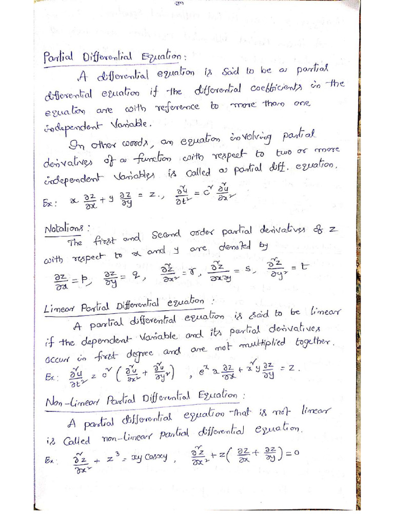 Partial Differential Equations Compressed Pdf