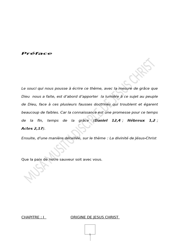 La divinité de Jésus-Christ expliquée | PDF | Dieu | Jésus