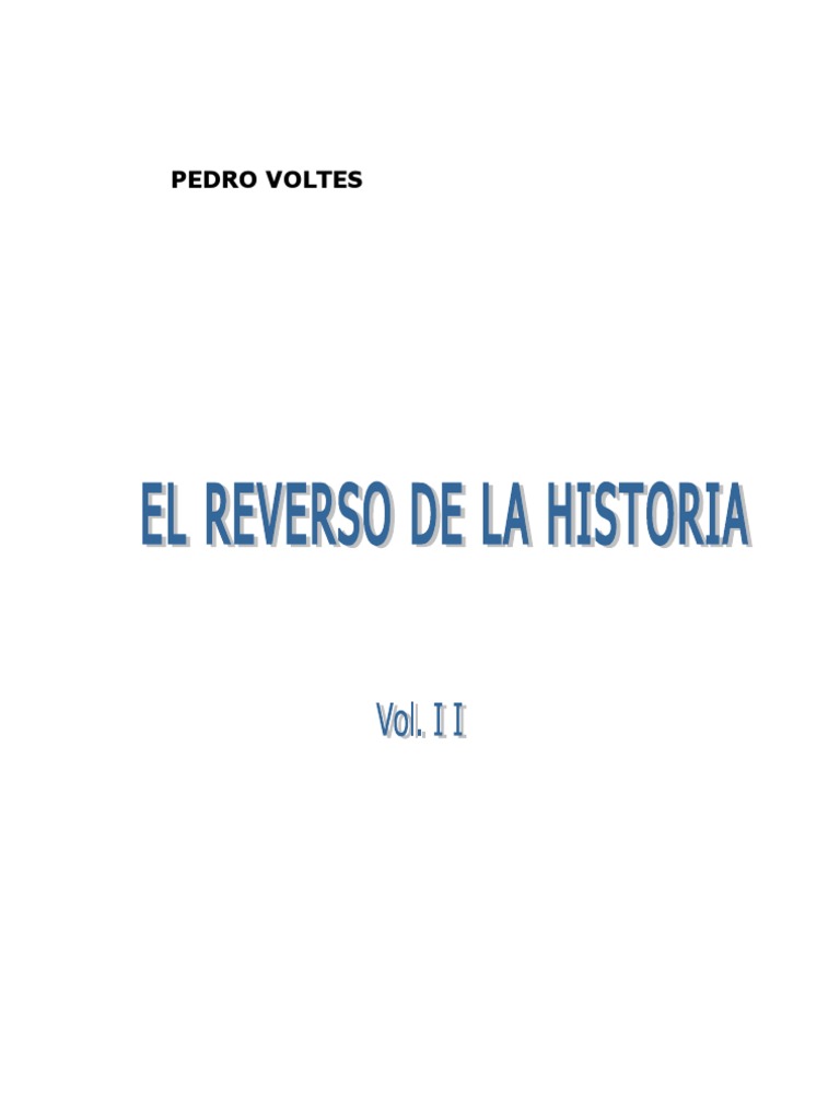 VOLTES PEDRO - El Reverso de La Historia | PDF | España | Agitación