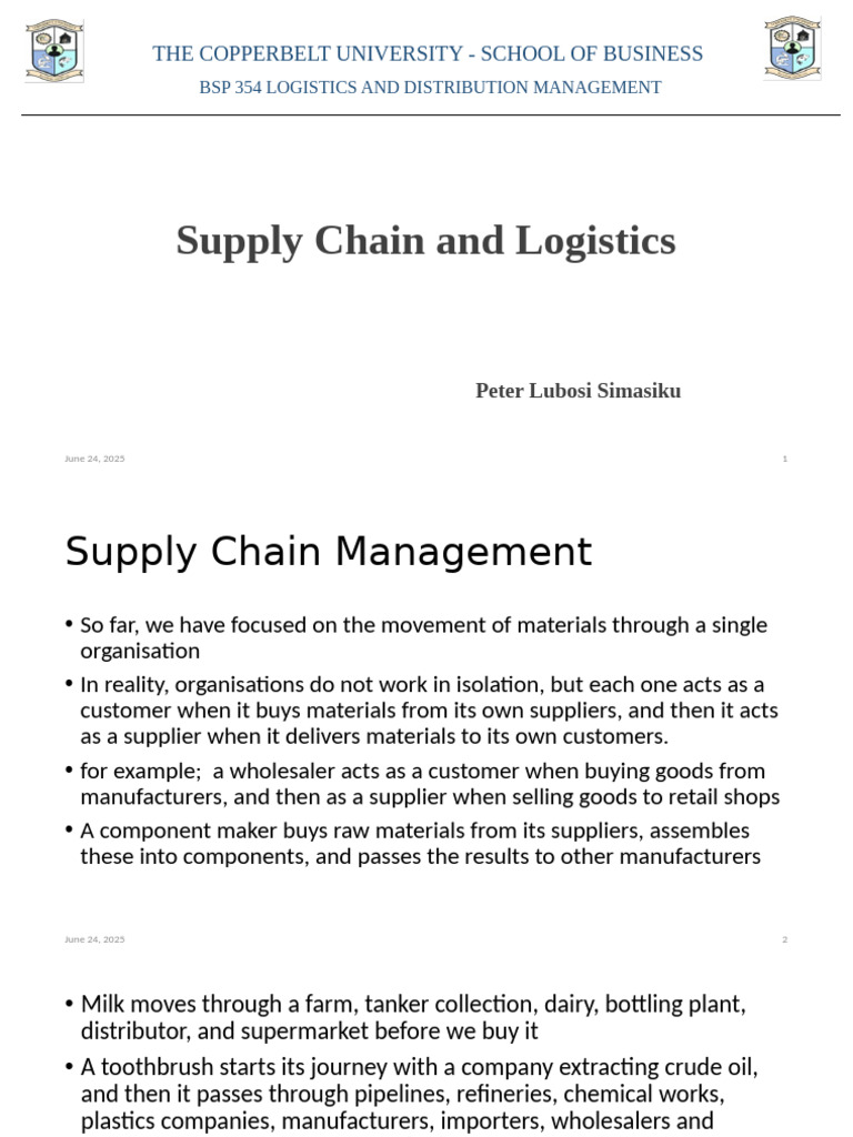 Understanding Supply Chain Management | PDF | Supply Chain | Supply ...