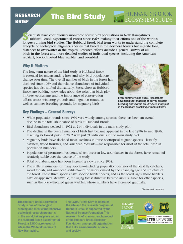 Long-Term Bird Study in New Hampshire | PDF | Bird Migration | Birds