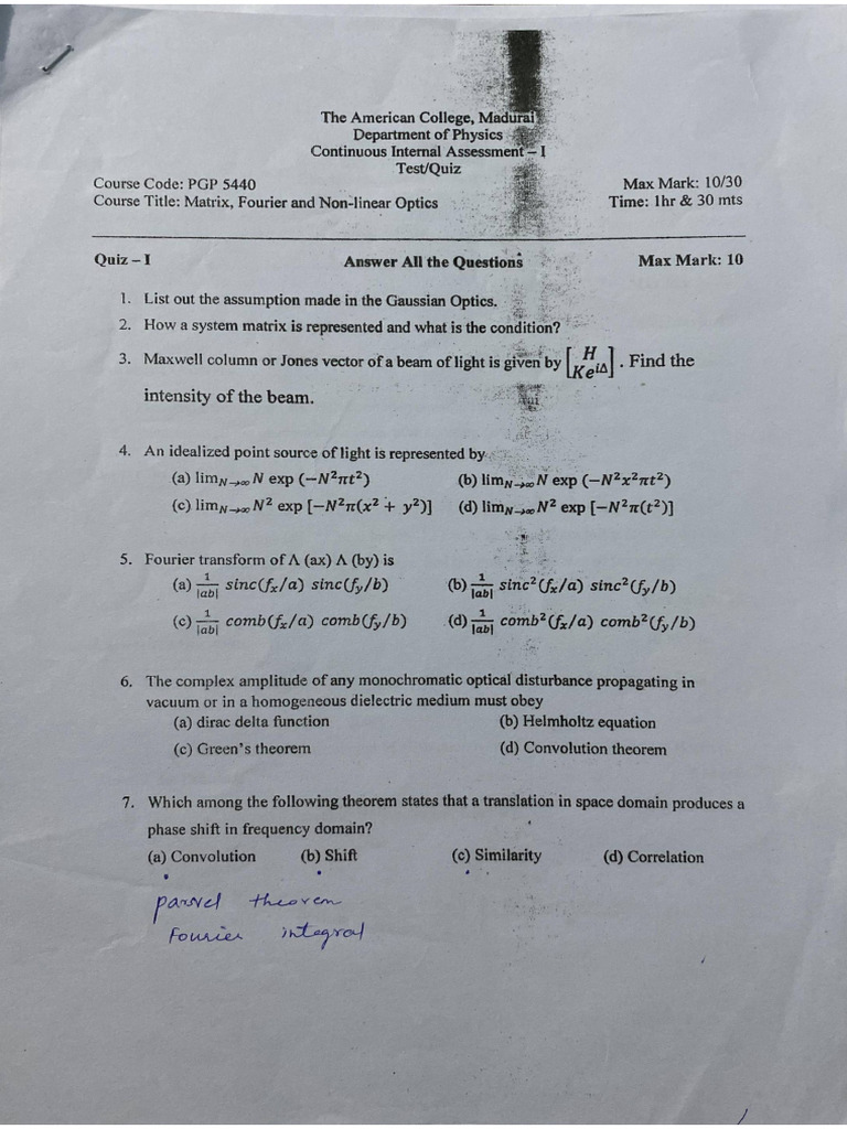 Sem 4 - QN Papers | PDF