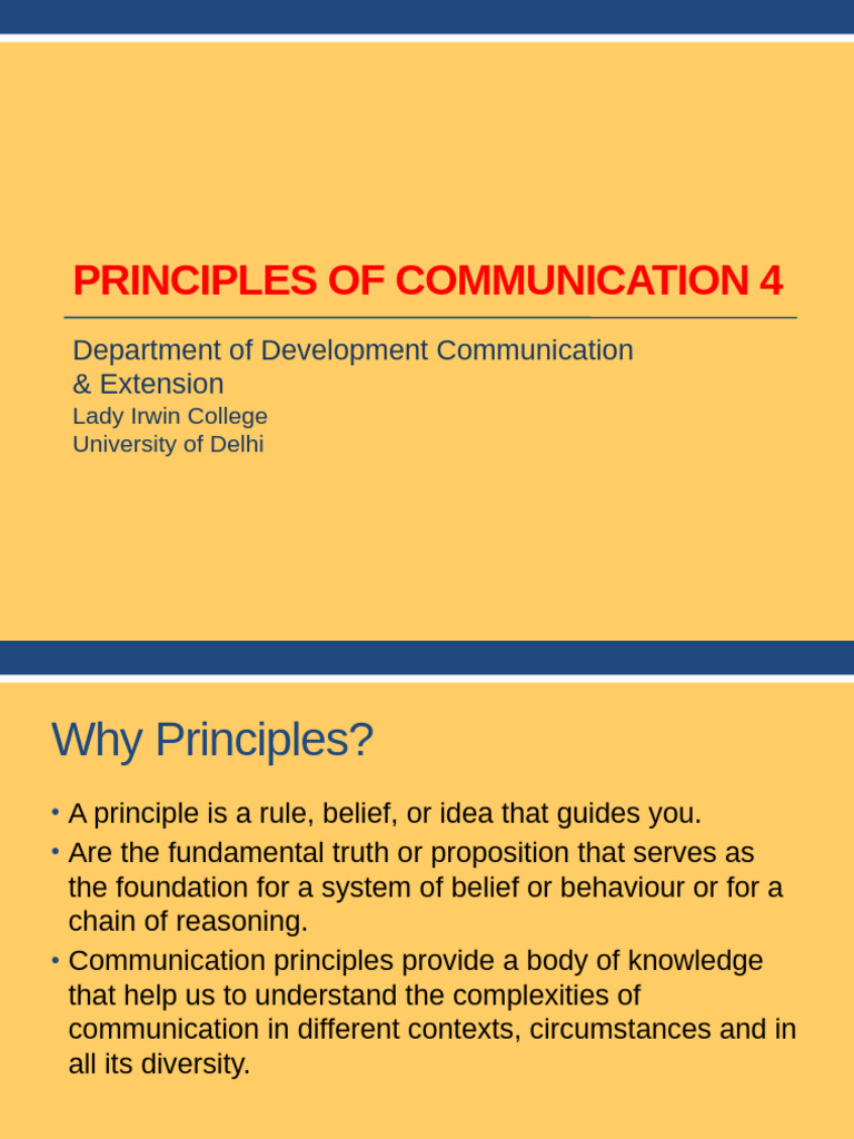 Principles of Communication | PDF | Communication | Nonverbal Communication