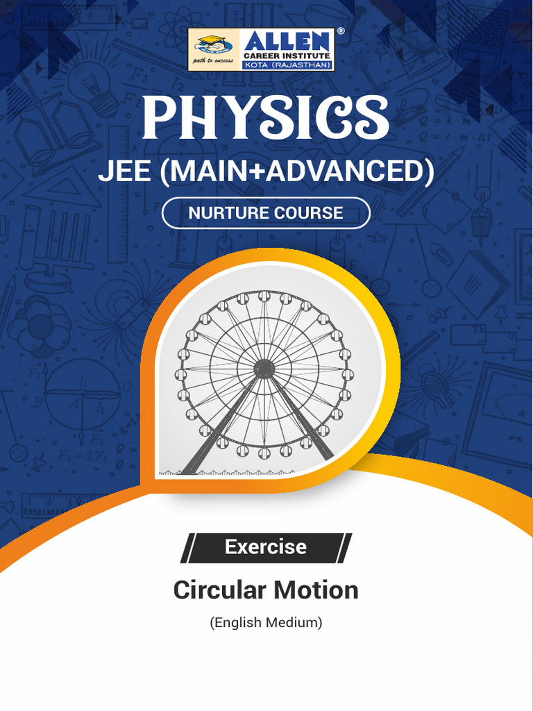 JEE Physics: Circular Motion Exercises | PDF | Acceleration | Rotation ...