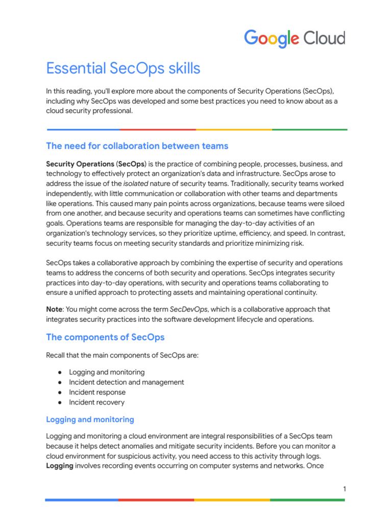 Essential SecOps Skills | PDF | Security | Computer Security