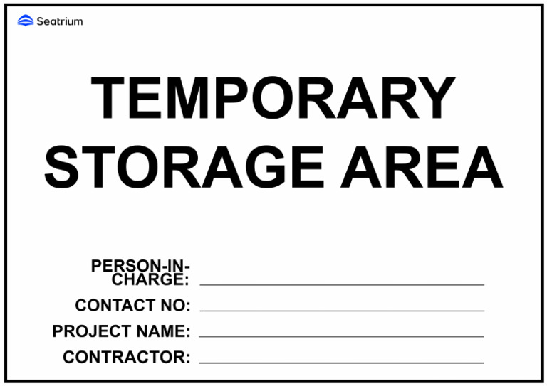 Temporary Storage Area - Final | PDF