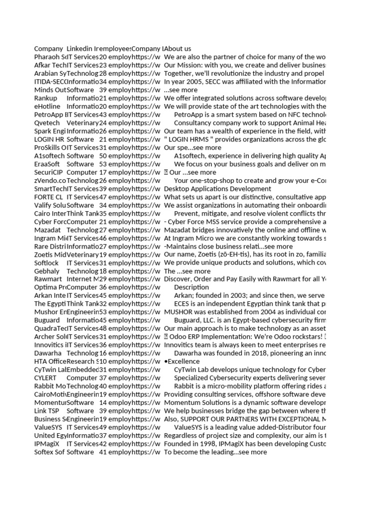 Overview of IT and Tech Companies | PDF | Business | Information Technology