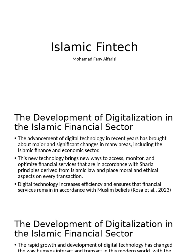 Islamic Fintech: Digitalization & Compliance | PDF | Islamic Banking ...