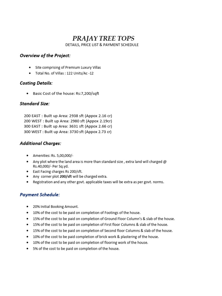 Treetop Price List 2024 | PDF