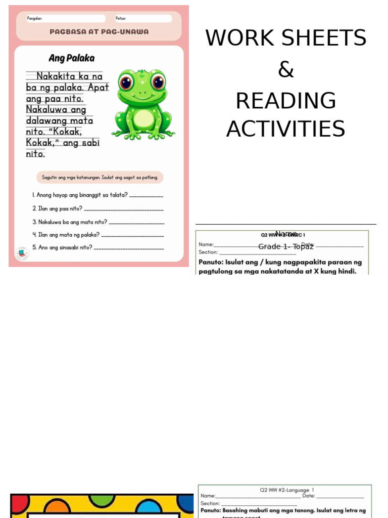 Activity Sheets | PDF