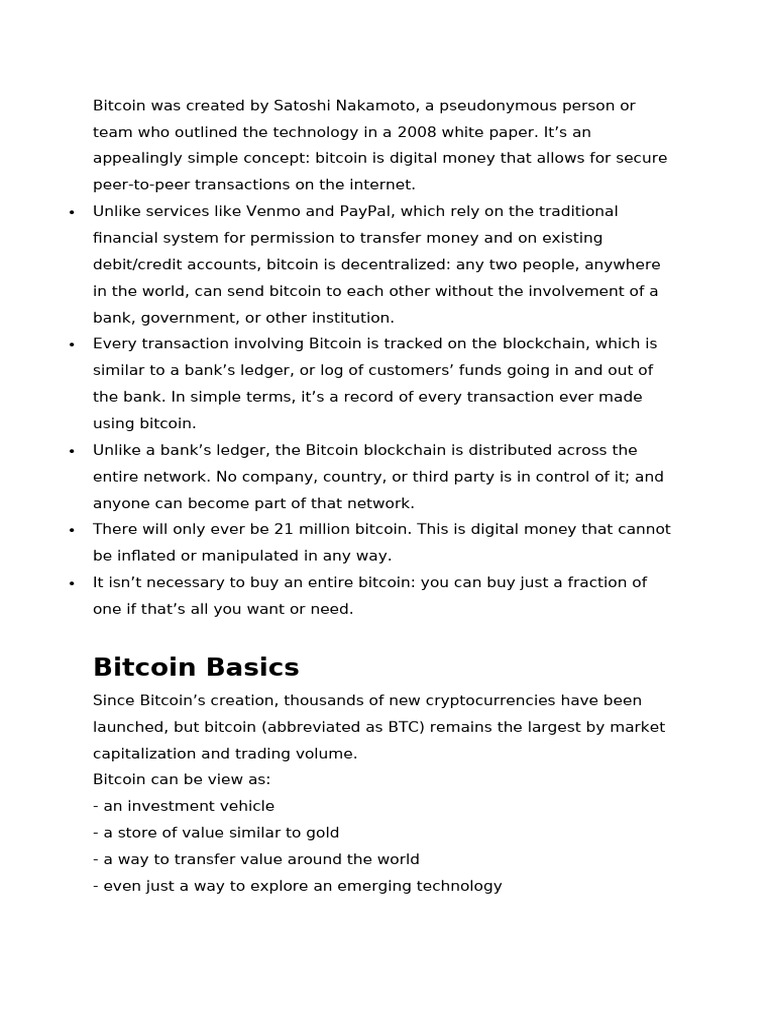Bitcoin White Paper Overview 2008 | PDF | Bitcoin | Credit Card