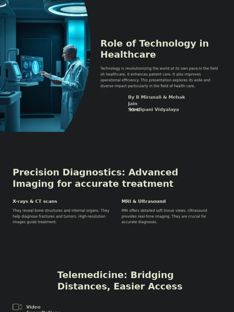 Impact of Technology on Healthcare | PDF | Medical Imaging | Health ...