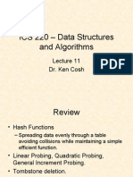 ICS 220 - Data Structures and Algorithms: Dr. Ken Cosh