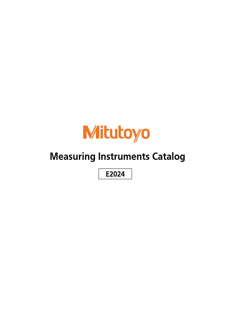 Measuring Instruments Catalog | PDF
