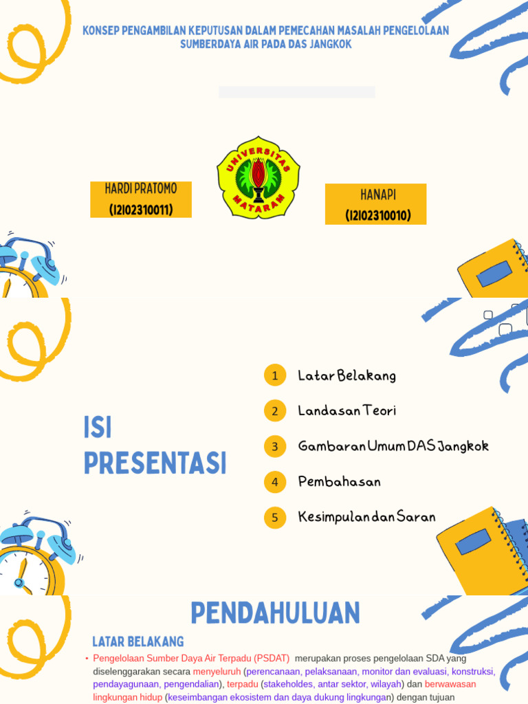 Tugas Msdat - Pengelolaan Das Jangkok | PDF