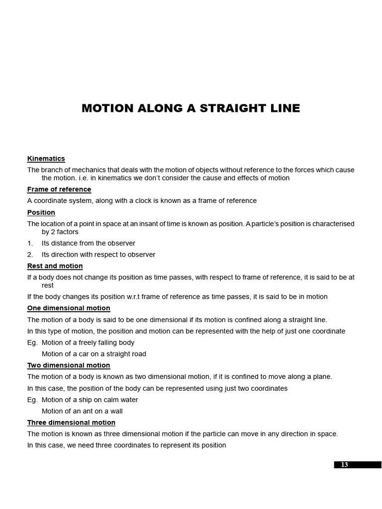 NEET 2024 Physics: Motion Concepts | PDF | Acceleration | Velocity