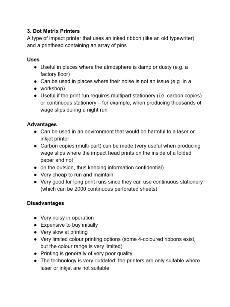 Output Devices - Pprinters Part 2 | PDF | Printer (Computing) | Printing