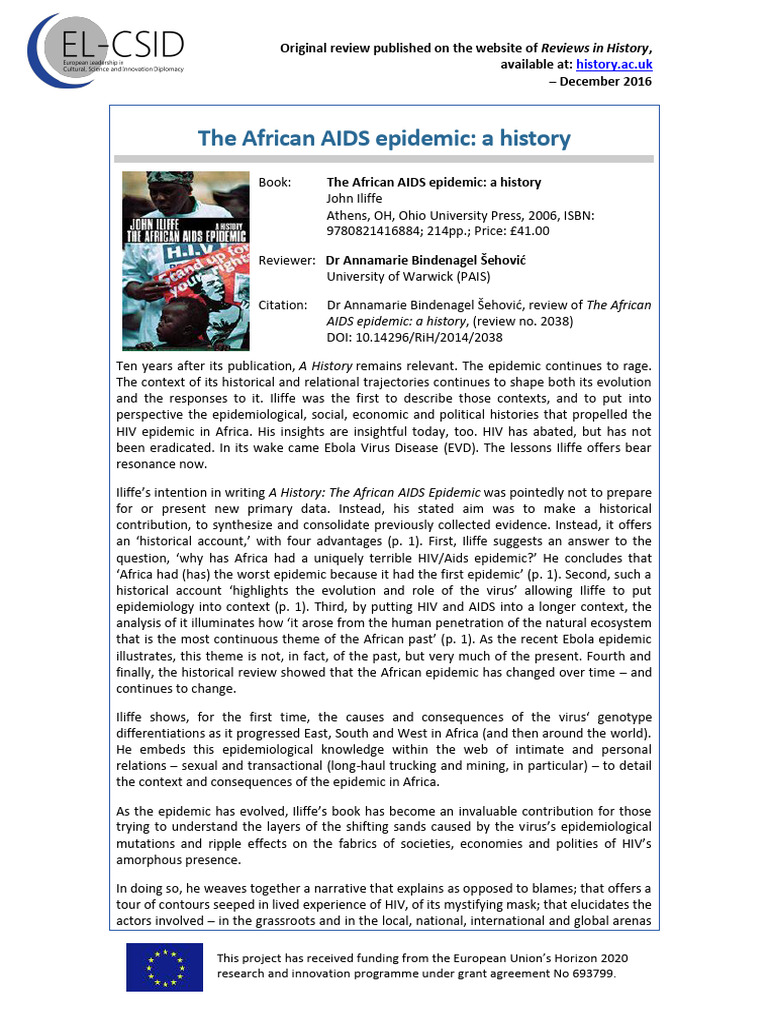 History of the African AIDS Epidemic | PDF | Hiv | Hiv/Aids