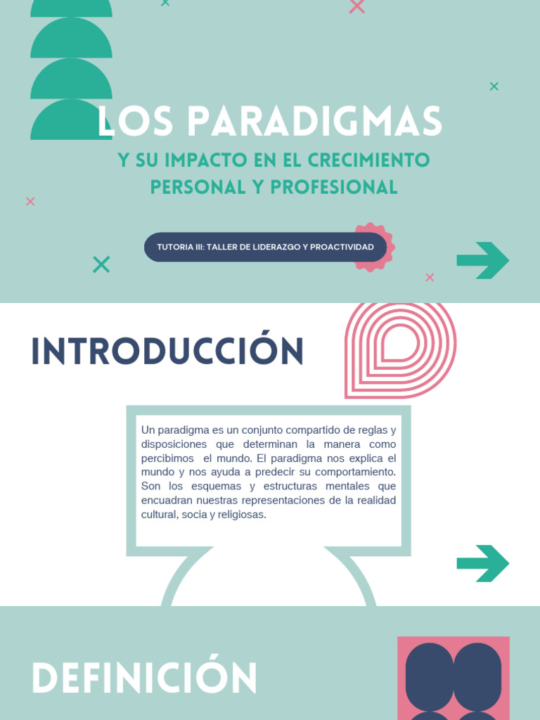 Paradigmas: Clave para el Crecimiento Personal | PDF | Paradigma ...