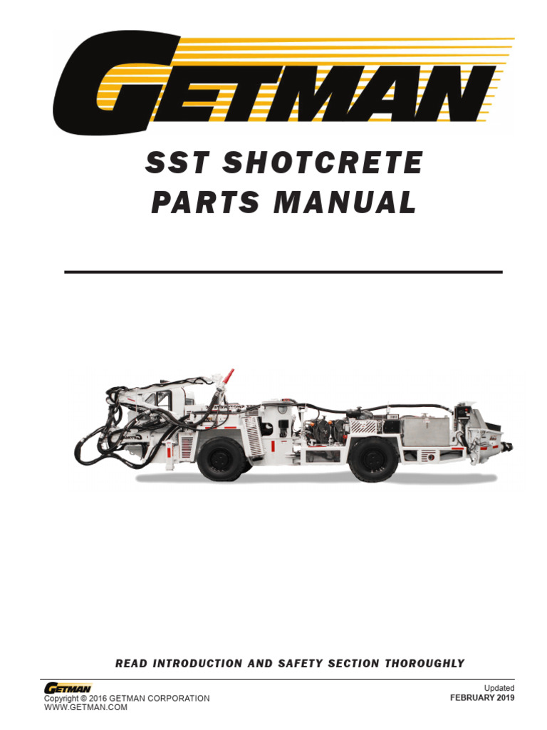 SST Shotcrete Parts Manual Guide | PDF | Valve | Pump