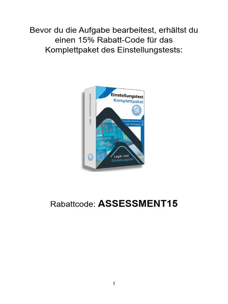Assessmentcenter Numerisch Vorbereitung | PDF