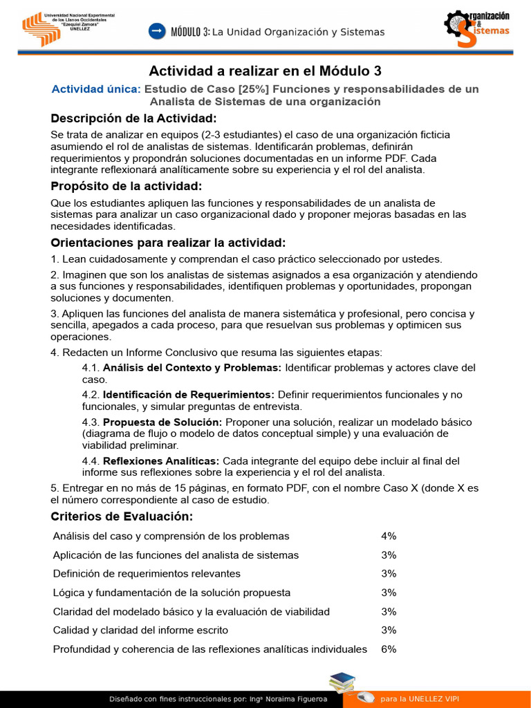 Orientaciones para Realizar La Actividad Del Módulo 3 | PDF