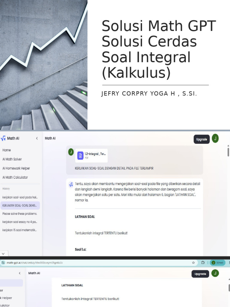 Math GPT Solusi Cerdas Soal - Soal Integral | PDF