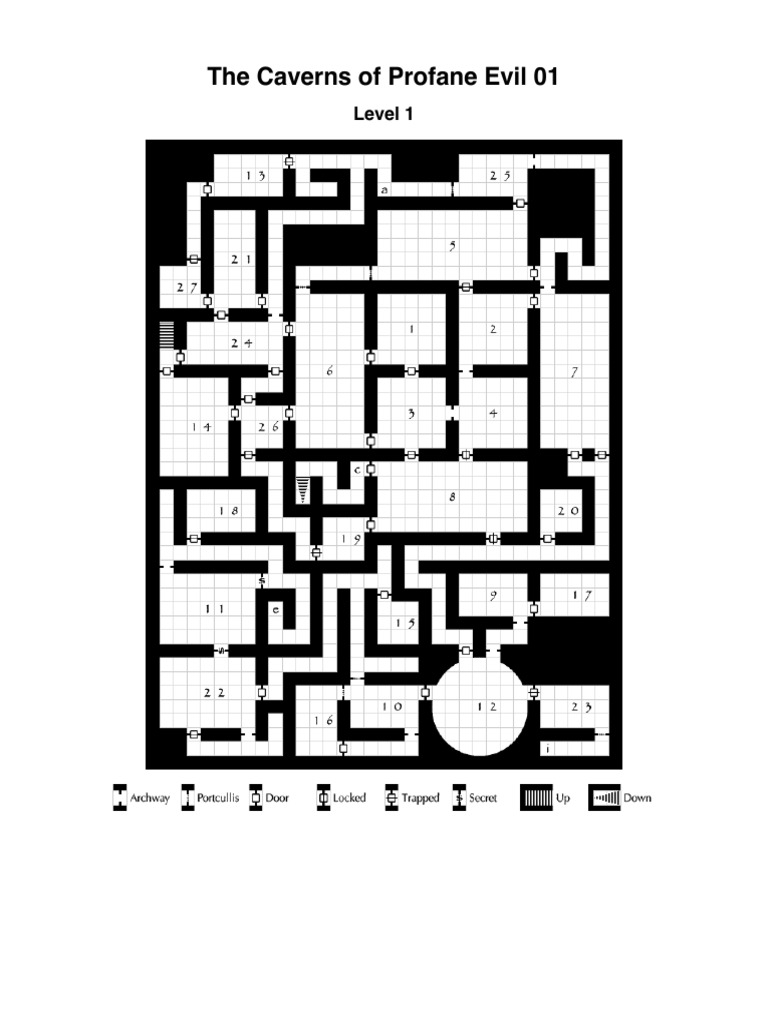 Caverns of Profane Evil Dungeon Guide | PDF