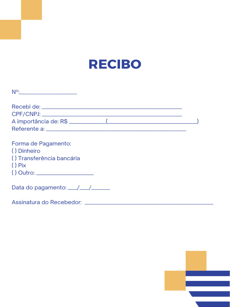 Modelo de Recibo de Pagamento | PDF