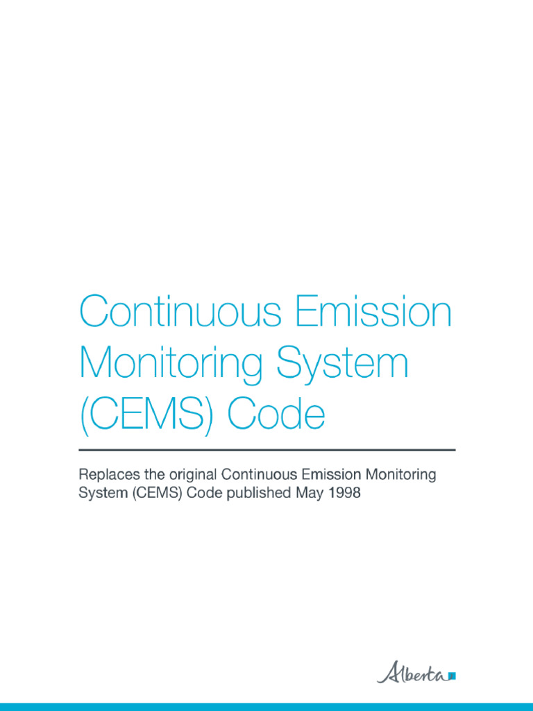 CEMS Code Update - Alberta 2021 | PDF