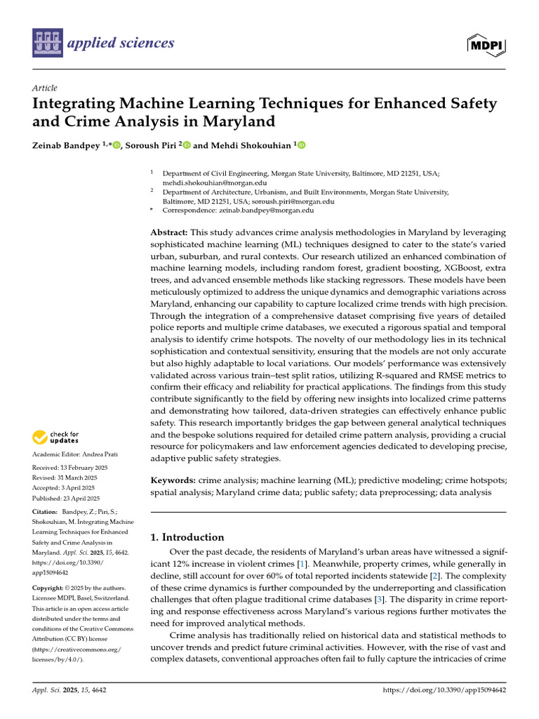 Applsci 15 04642 | PDF | Machine Learning | Prediction