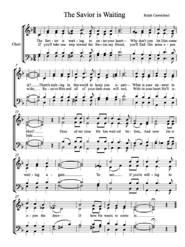 The Savior Is Waiting-Notes | PDF