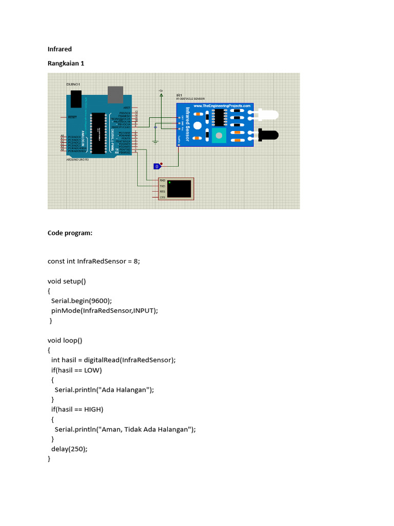 Infrared Sensor Arduino Code Examples | PDF