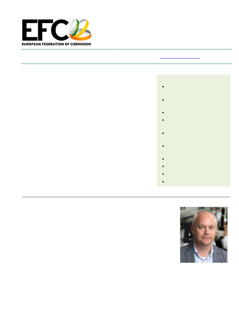 EFC e Newletter 2020 December | PDF | Corrosion | Climate Change Mitigation