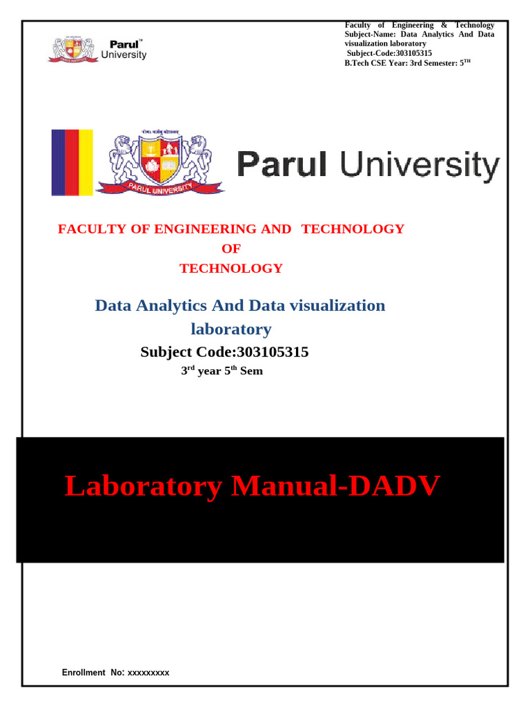 Data Analytics Lab Manual for CSE | PDF | Scatter Plot | Chart