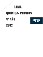 PROGRAMA PREVIOS DE 4º AÑO 2012
